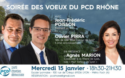 Jean-Frédéric Poisson présent aux vœux du PCD 69