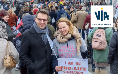 [Français de l&rsquo;étranger] VIA était présent à la Marche pour la Vie de Bruxelles