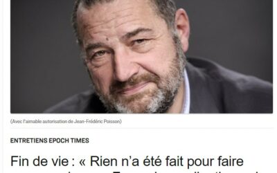 [Projet de loi fin de vie] Interview de Jean-Frédéric Poisson dans Epoch Times