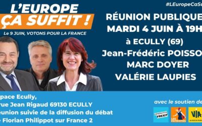 [Réunions publiques] de Jean-Frédéric Poisson à Ecully le 4 juin