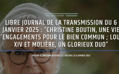 [Médias] Christine Boutin, invitée de Valérie d&rsquo;Aubigny sur Radio Courtoisie