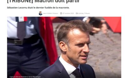 [Médias] Sebastien Lecornu était le dernier fusible de la Macronie . Macron doit partir… Tribune dans Boulevard Voltaire