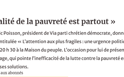 [Média] « La réalité de la pauvreté est partout » Interview dans l&rsquo;Est Républicain